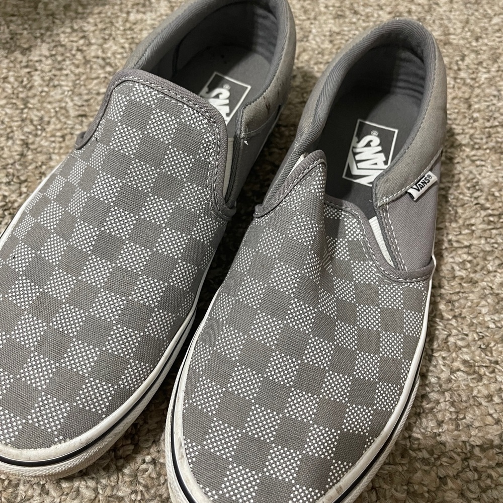 Vans Gray Classic Slip-On Sneakers